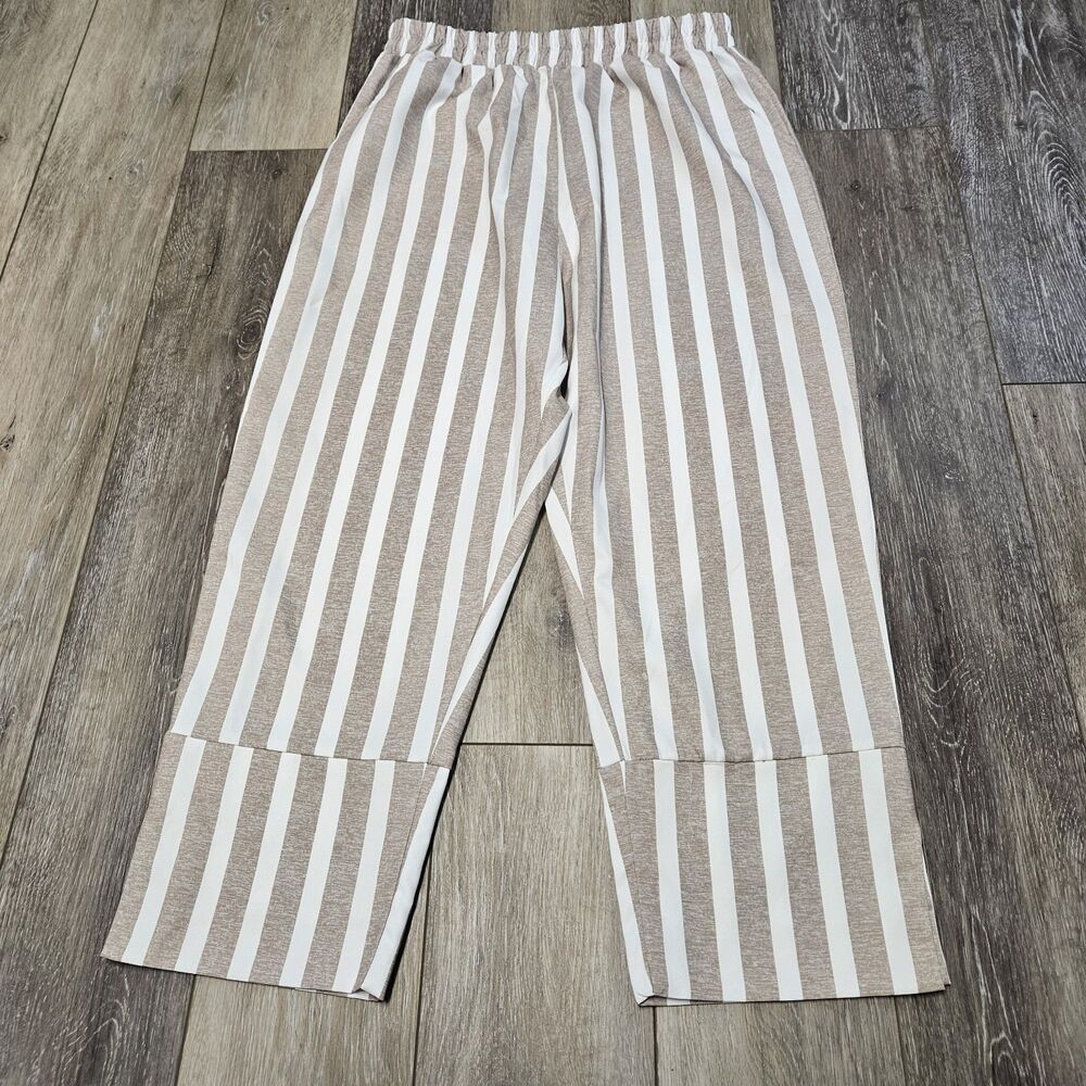 Boutique Exclusive Resortwear Summer Set Striped Loungewear Women's Large New - Picture 9 of 9
